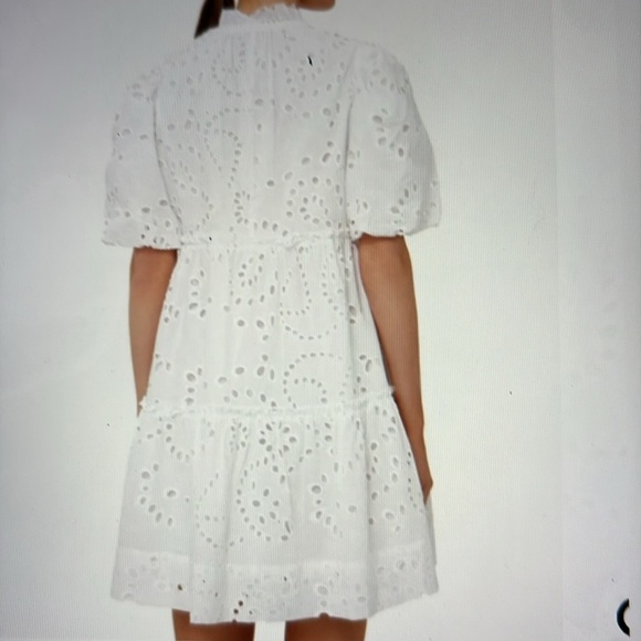 Tuckernuck Palmer White Eyelet Mini Dress XS - Picture 5 of 15